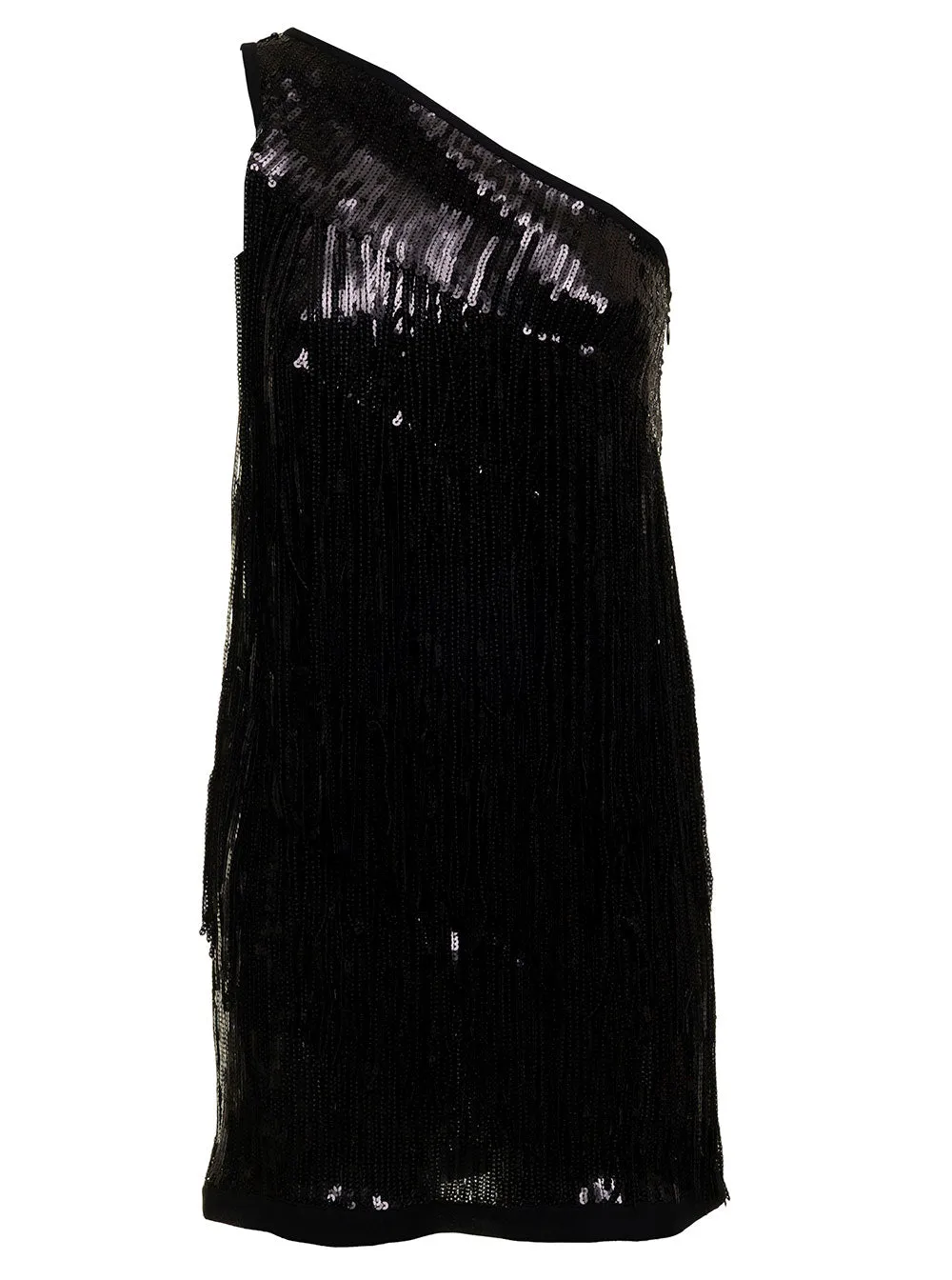Pinko One-Shoulder Sequin Mini Dress