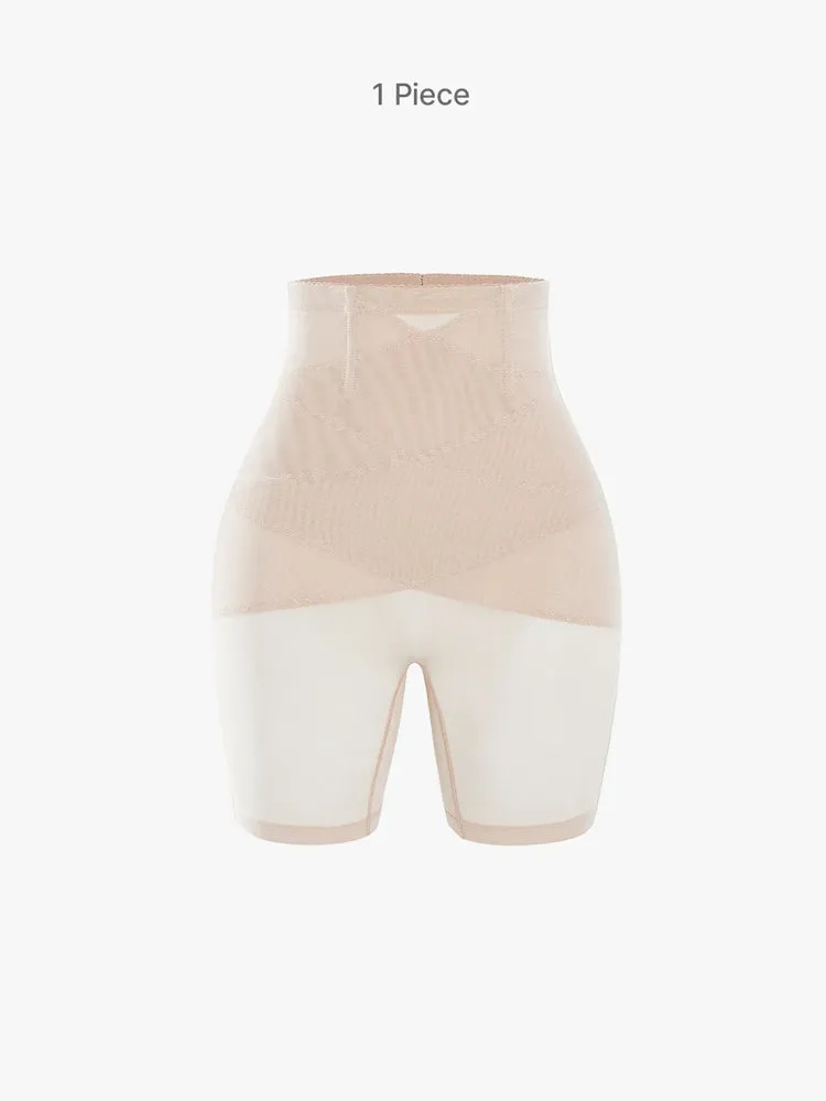 Plus Size High-Waisted Postpartum Shaping Shorts for Women