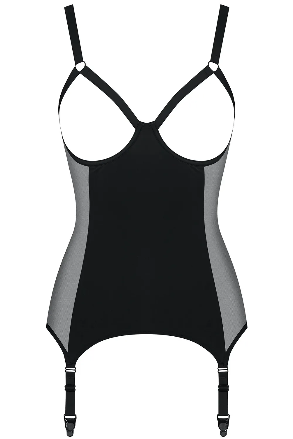 Pure Tentation Naked Breast Bodice Black