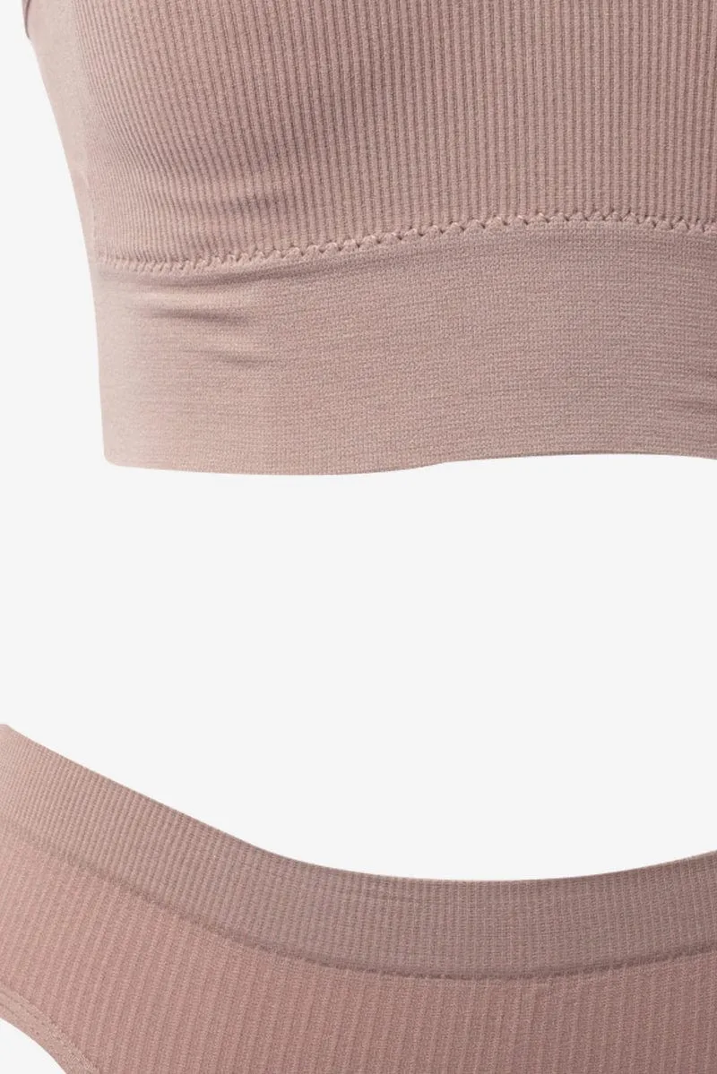 Purple Seamless Lingerie Set