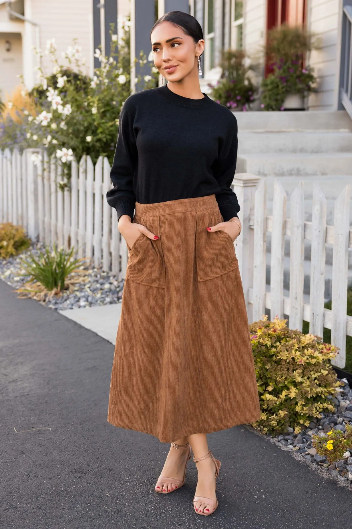Rich In Love Corduroy Skirt