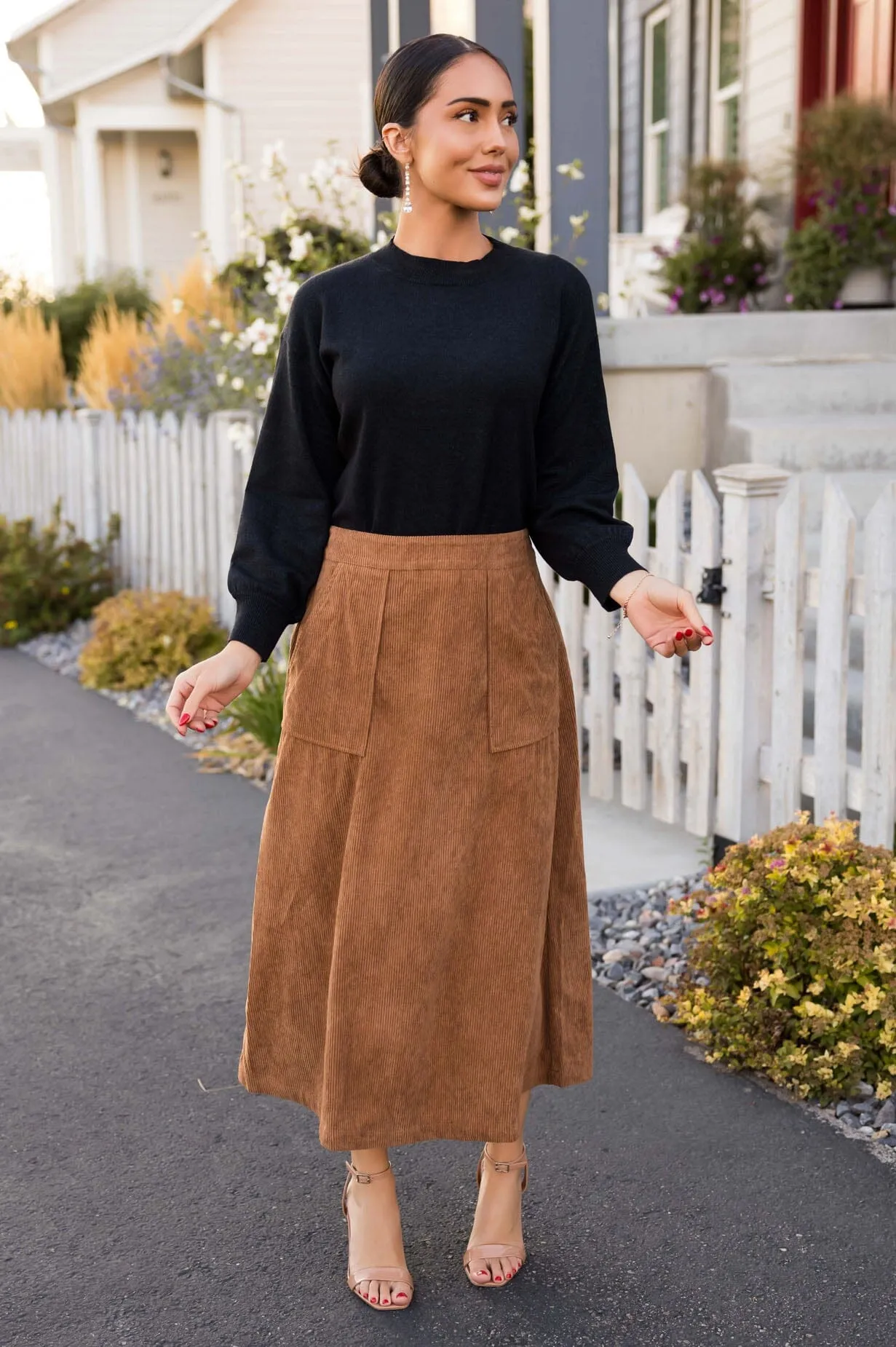 Rich In Love Corduroy Skirt