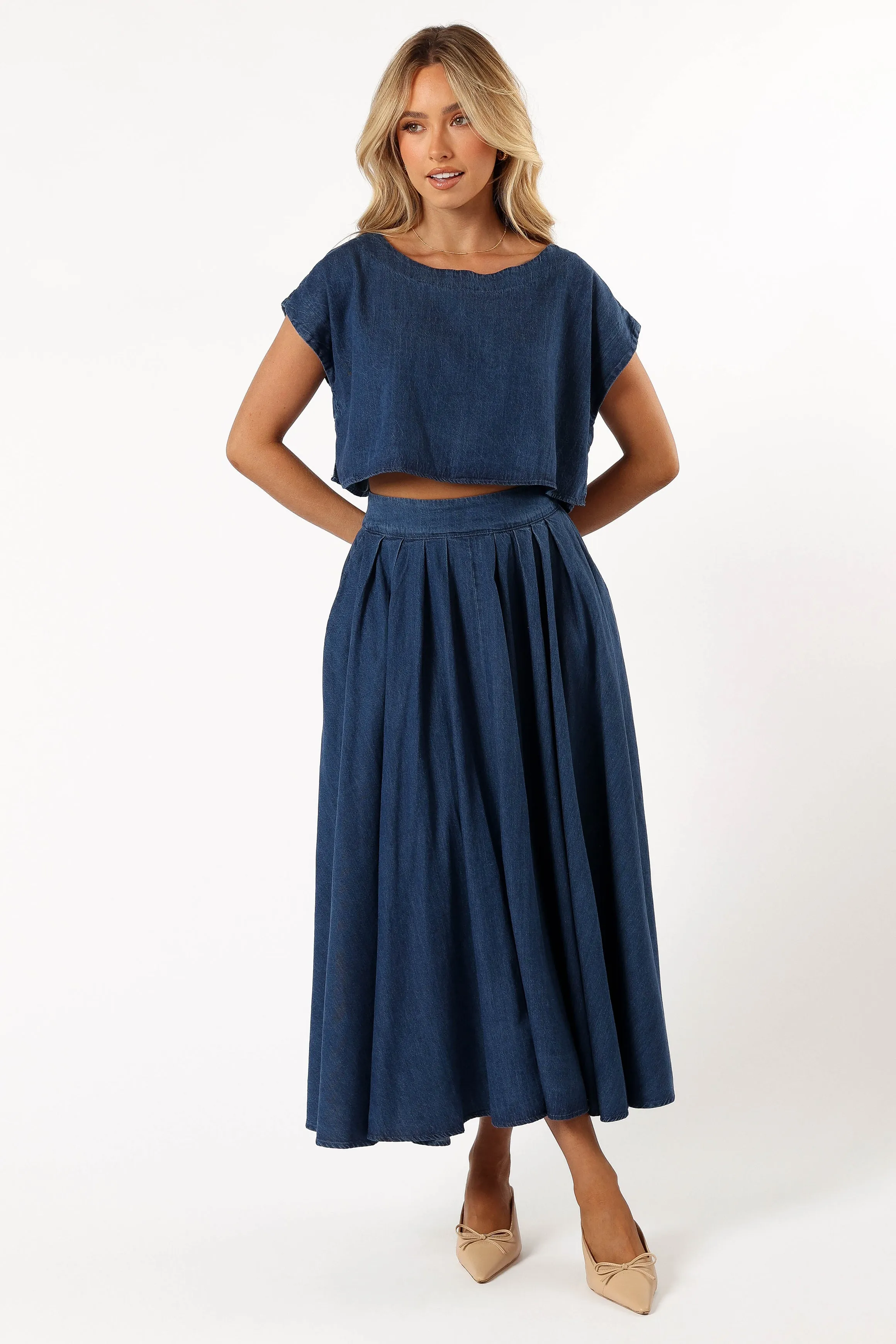 Rylie Two Piece Set - Dark Denim