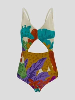 Salvatore Ferragamo Cut-Out One Piece Swimsuit