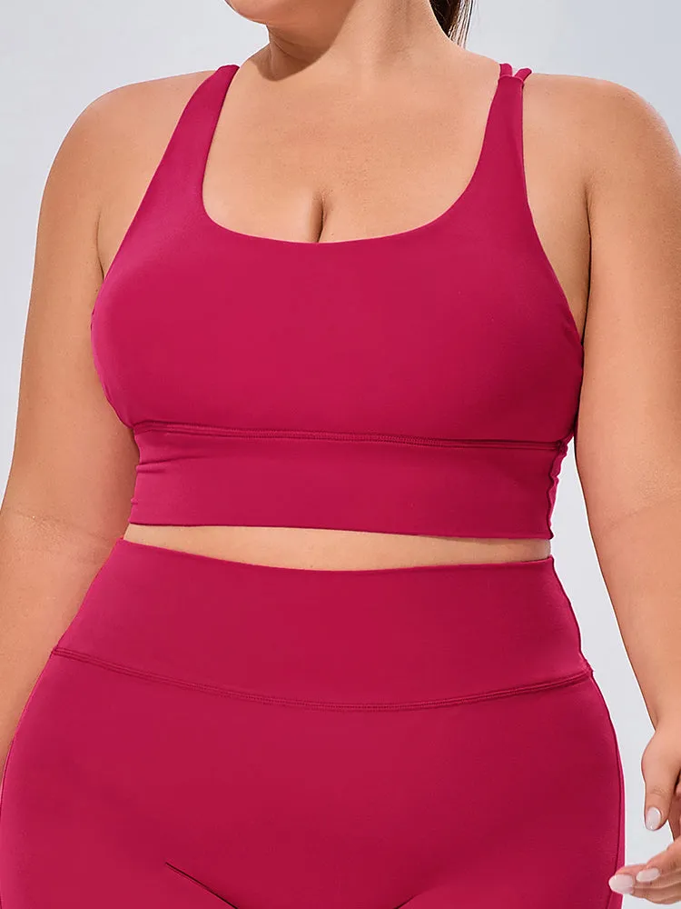 Seamless High Elastic Breathable Sports Bra and Leggings Two-Piece Fitness Set