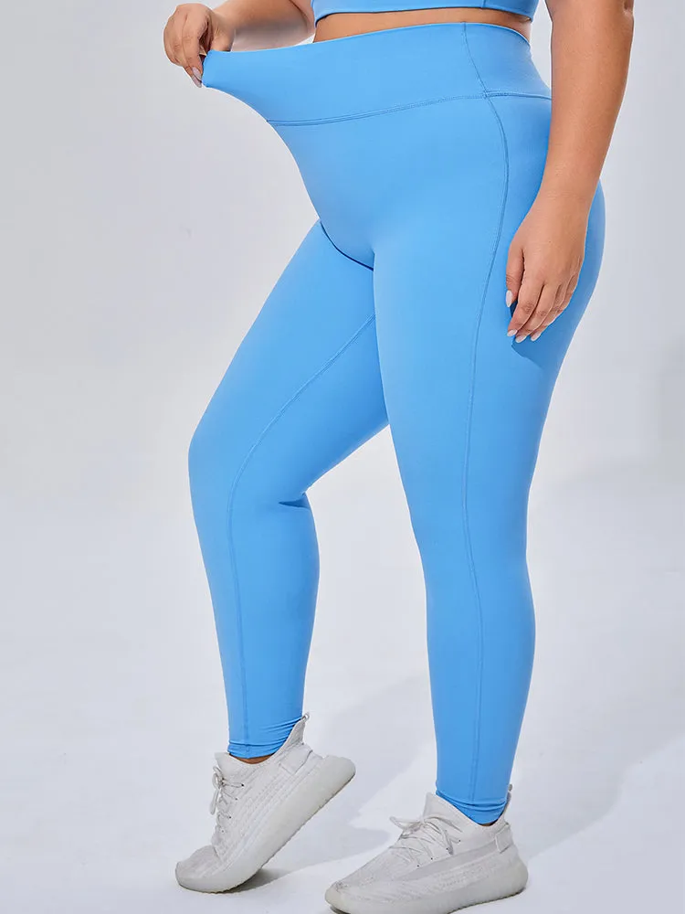 Seamless High Elastic Breathable Sports Bra and Leggings Two-Piece Fitness Set