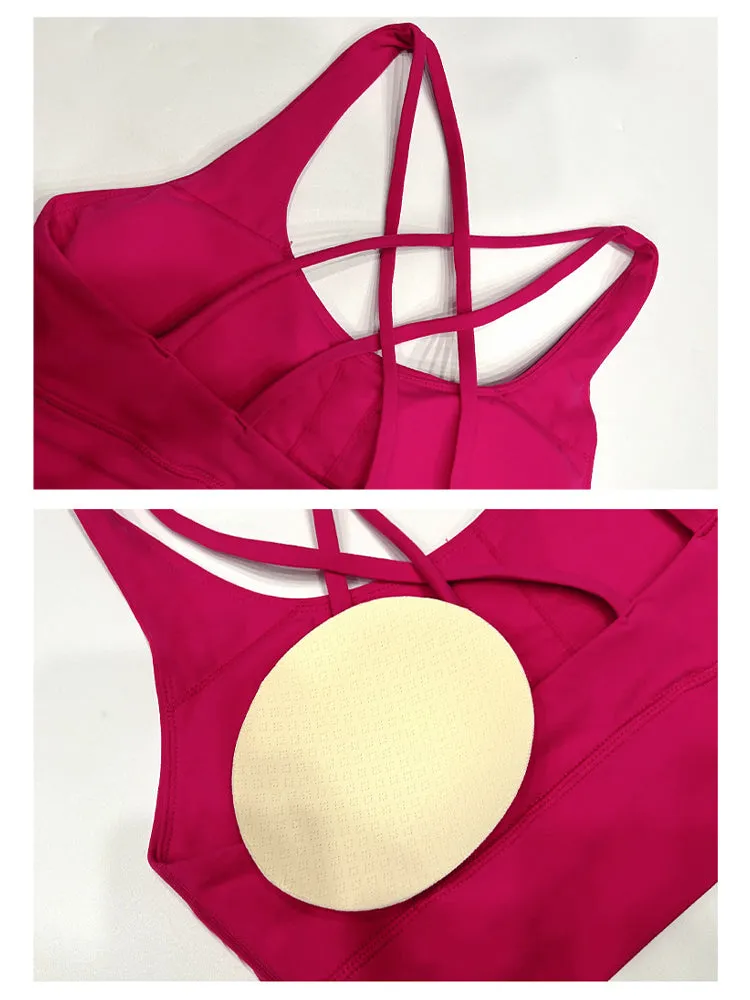 Seamless High Elastic Breathable Sports Bra and Leggings Two-Piece Fitness Set
