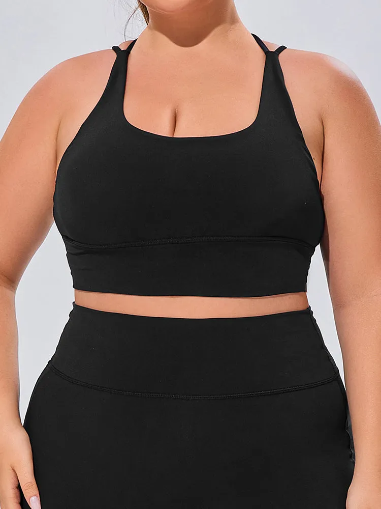 Seamless High Elastic Breathable Sports Bra and Leggings Two-Piece Fitness Set