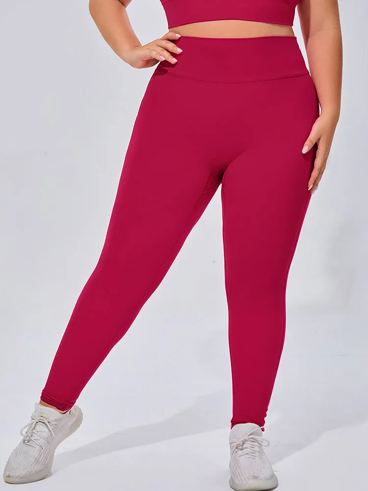 Seamless High Elastic Breathable Sports Bra and Leggings Two-Piece Fitness Set