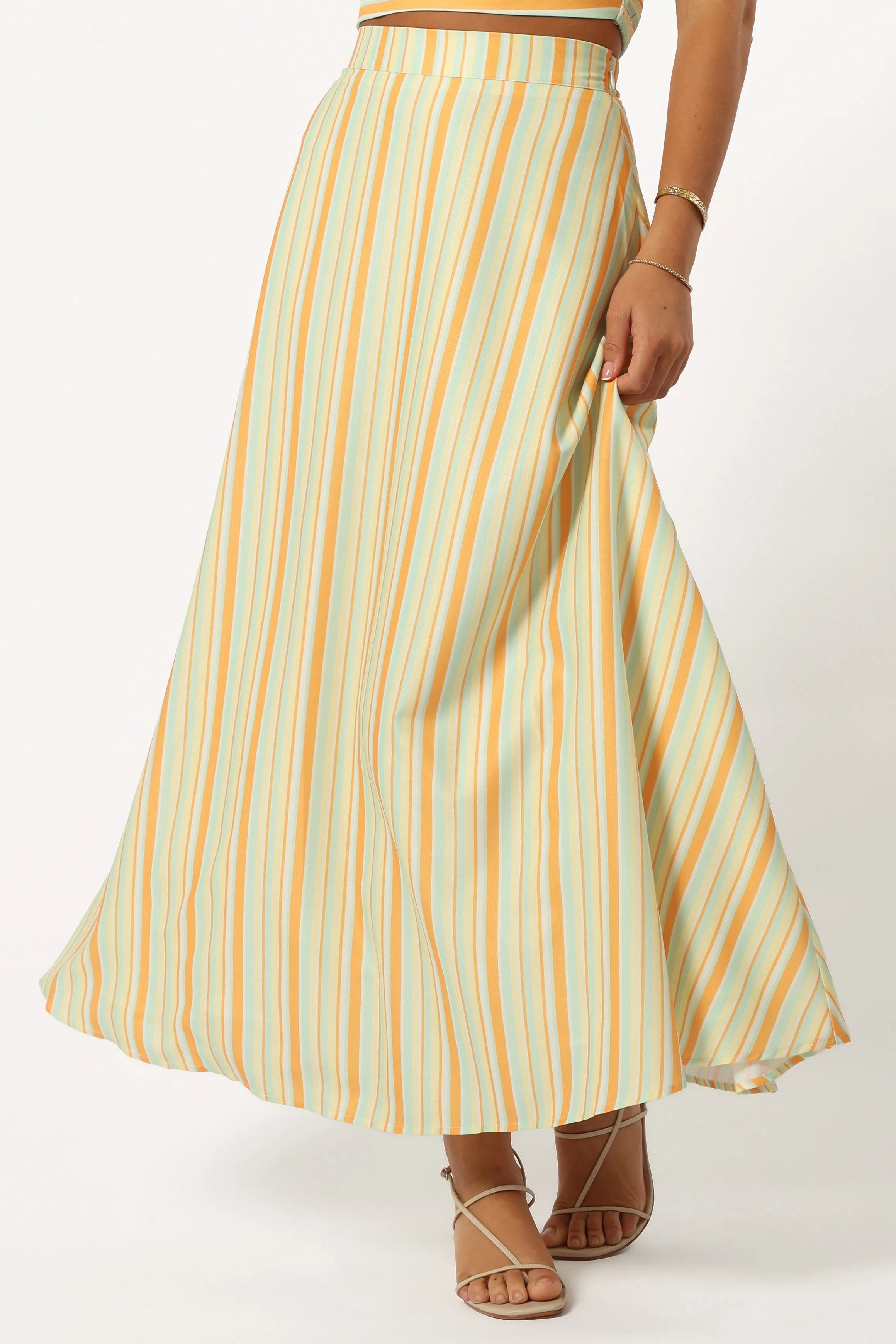 Serafina Two Piece Set - Orange Stripe