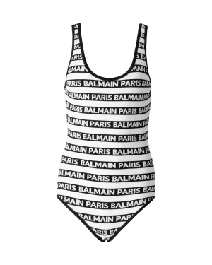 Striped Logo Bodysuit