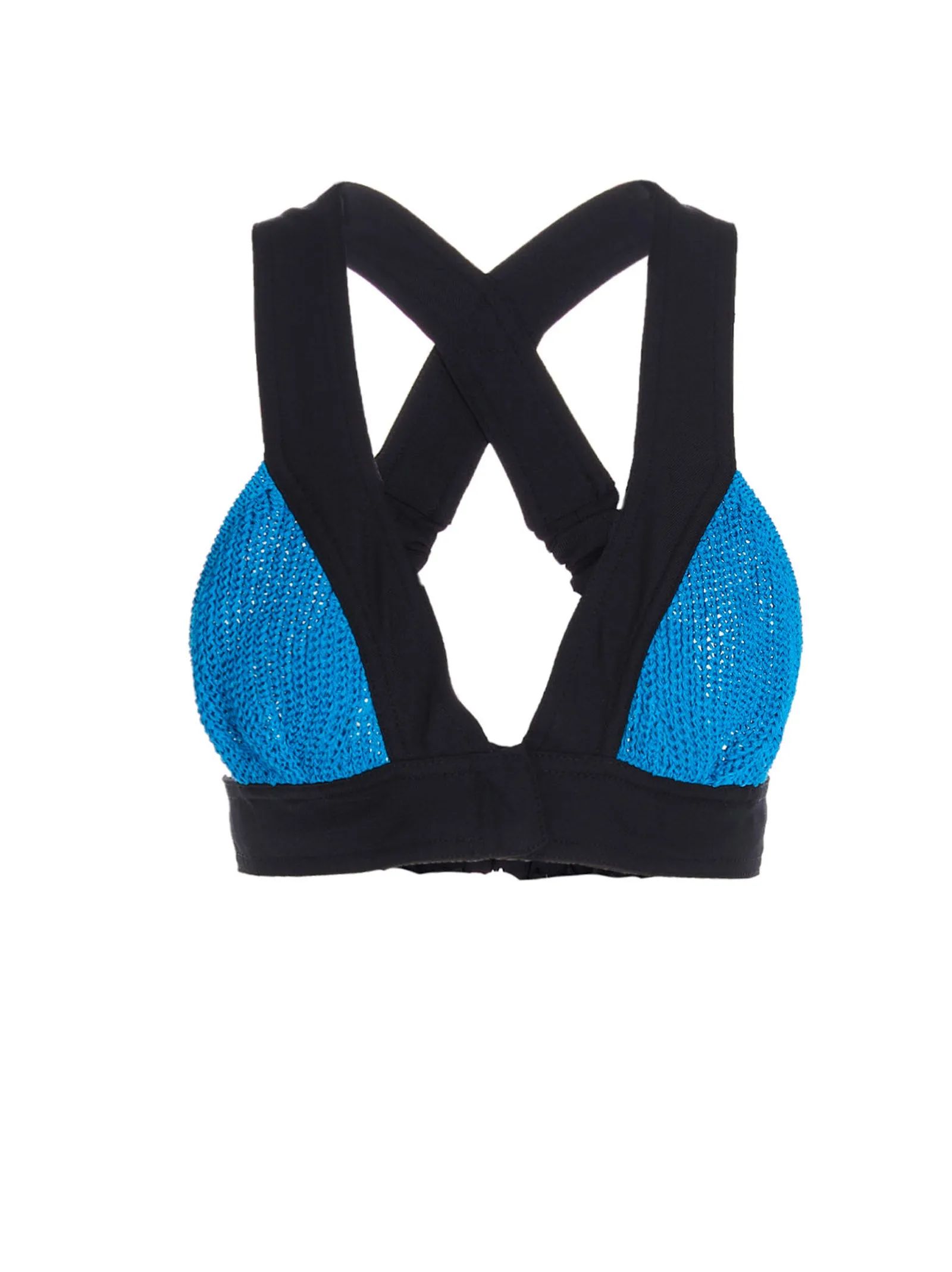 Sunnei Two-Toned Crochet Triangle Dress