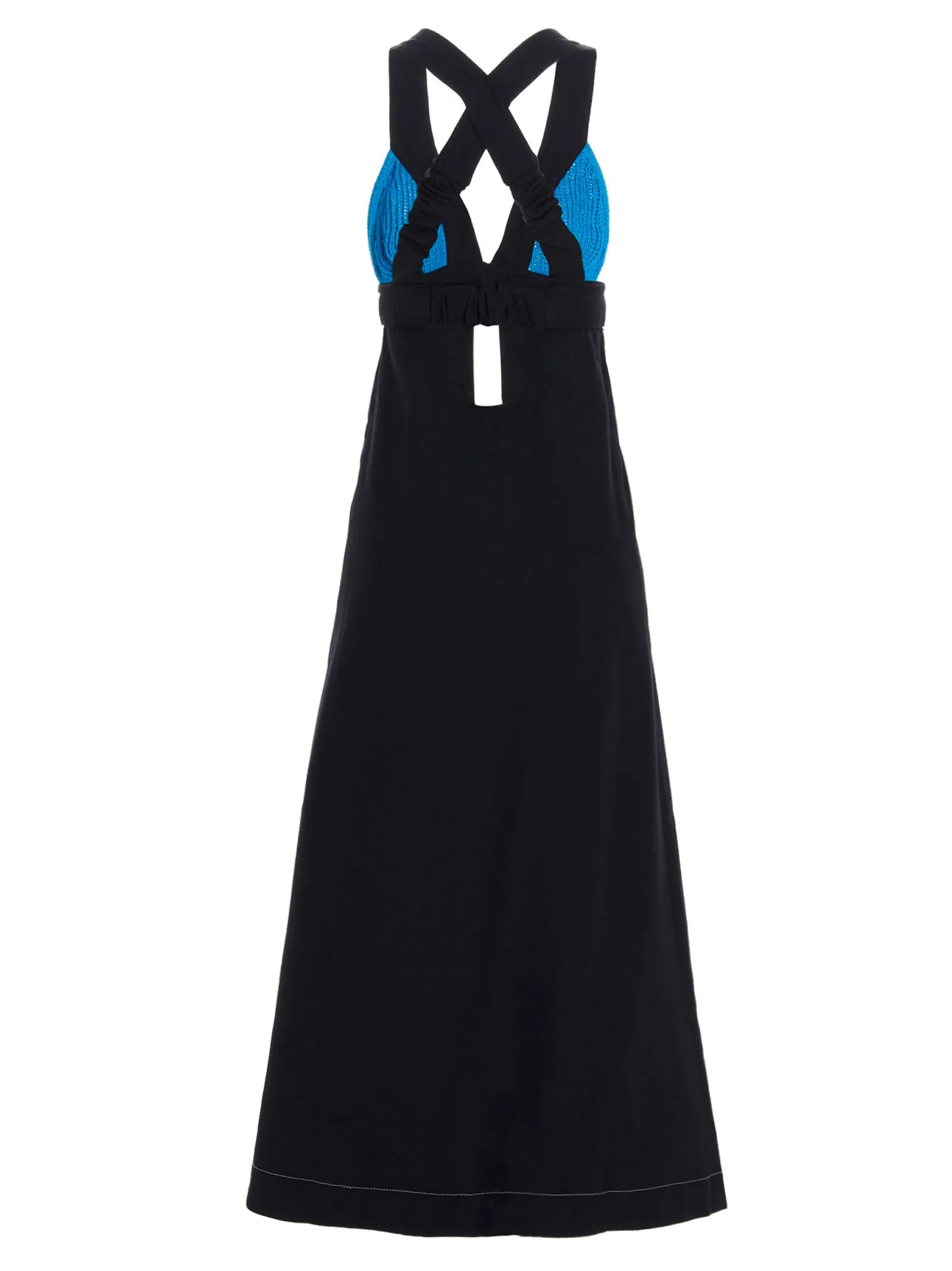 Sunnei Two-Toned Crochet Triangle Dress