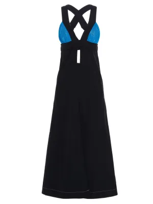 Sunnei Two-Toned Crochet Triangle Dress