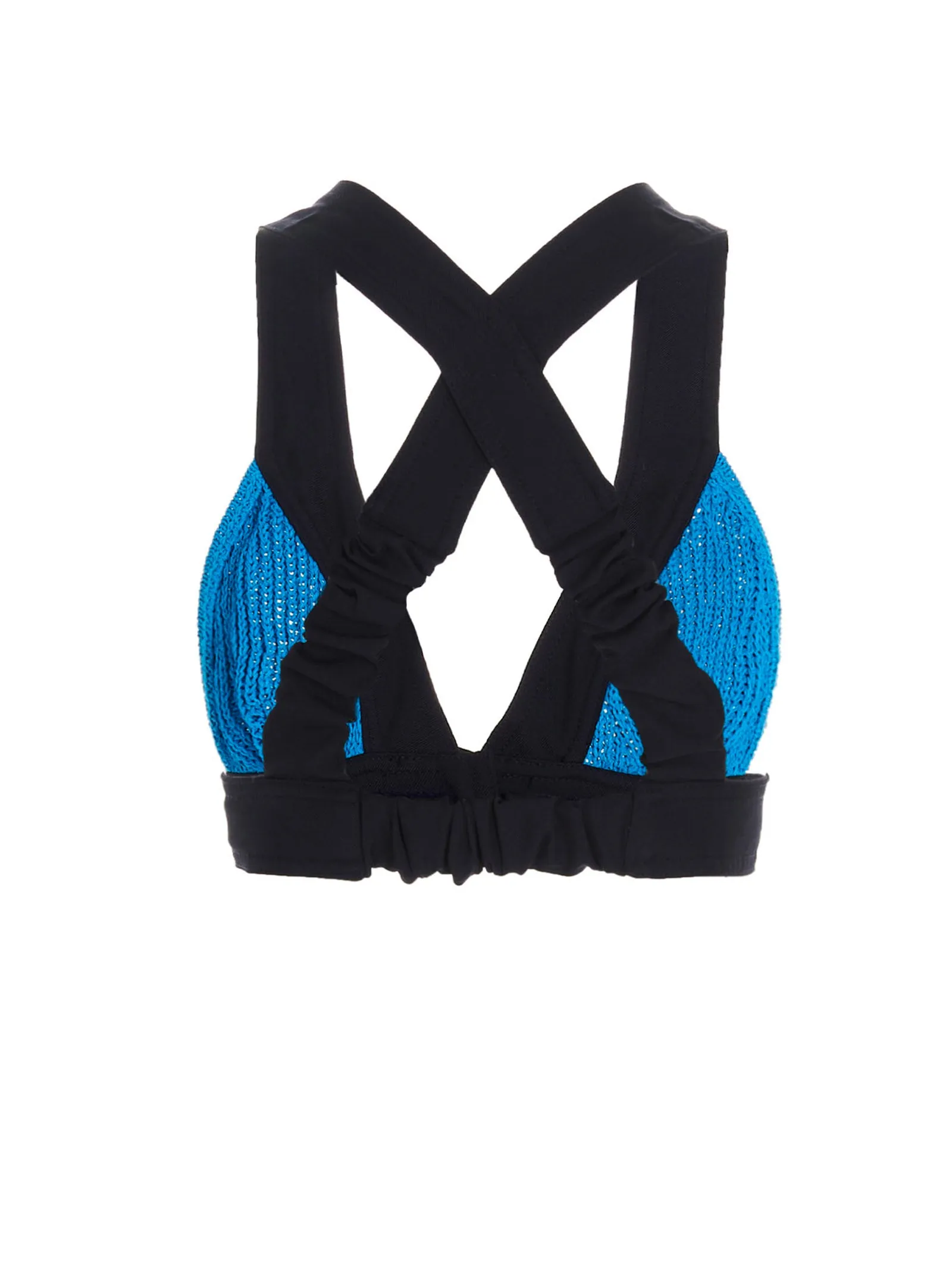 Sunnei Two-Toned Crochet Triangle Dress