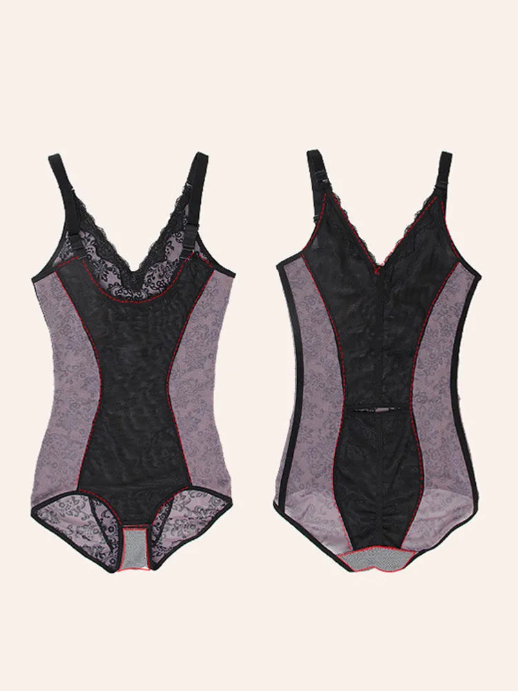 Tummy Control Seamless Open Bust Bodysuits Body Shaper