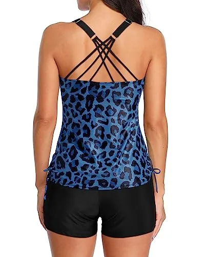 Tummy Control Two Piece Tankini Swimwear