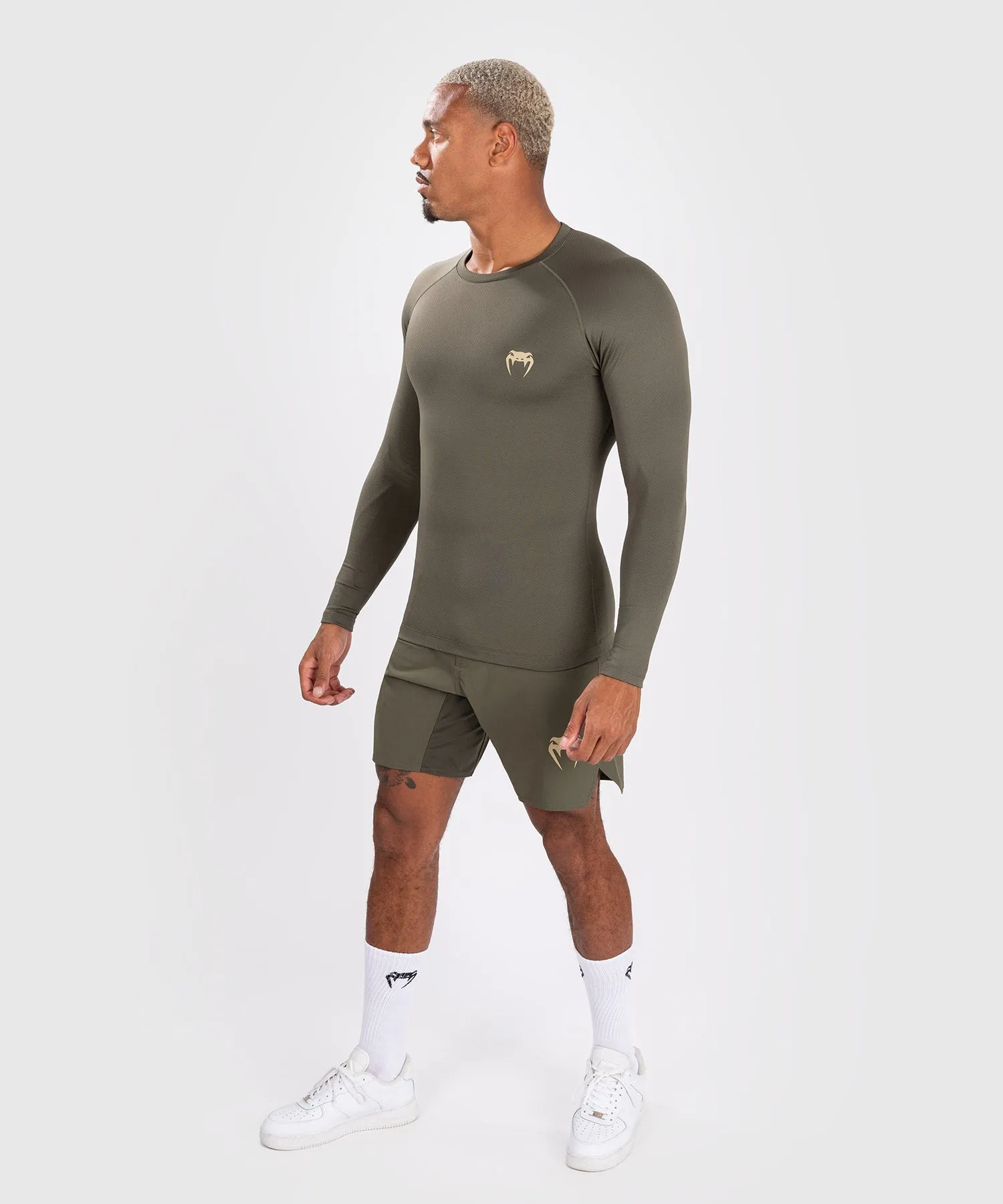 Venum Contender Men’s Long Sleeve Rashguard - Khaki
