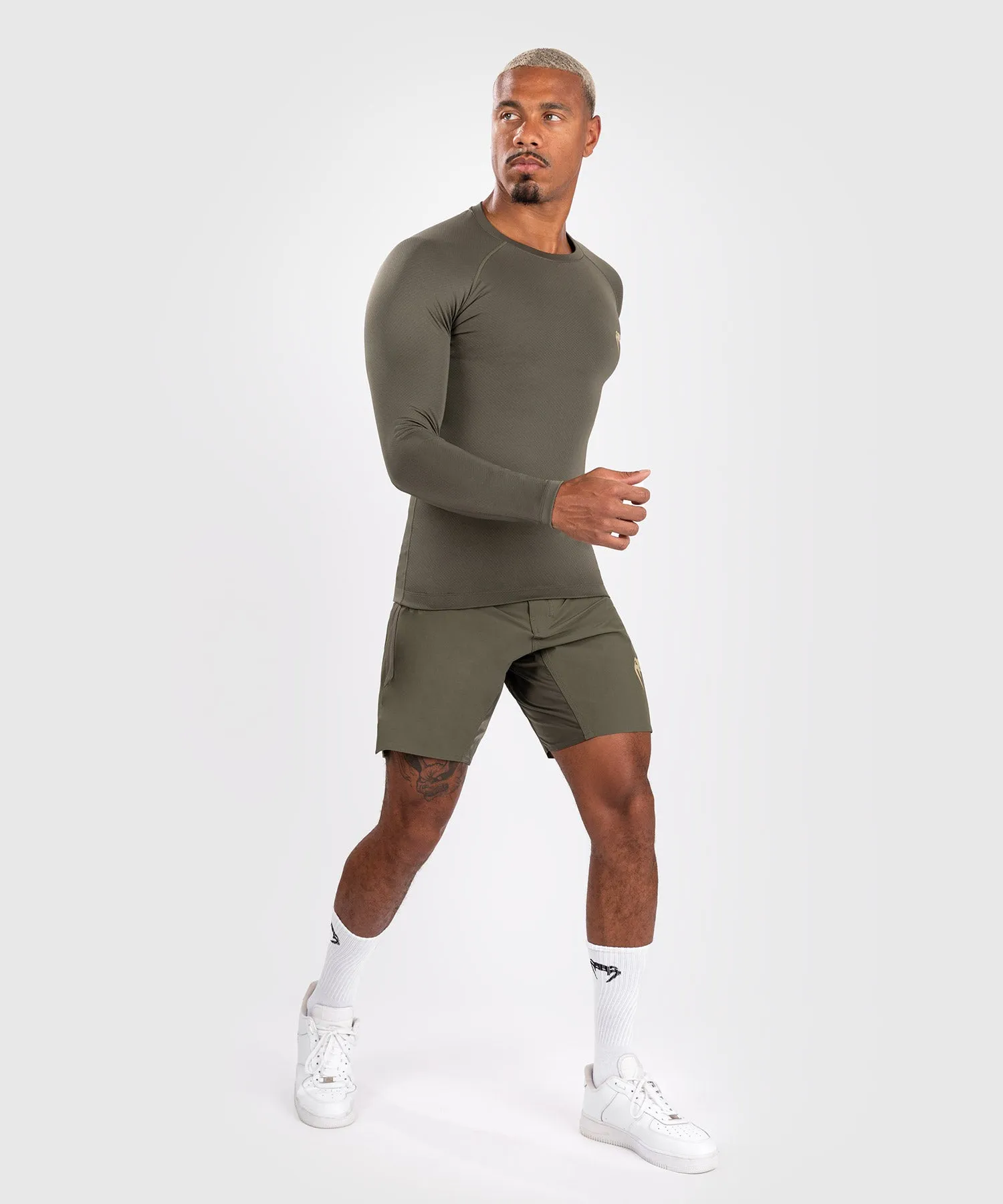 Venum Contender Men’s Long Sleeve Rashguard - Khaki
