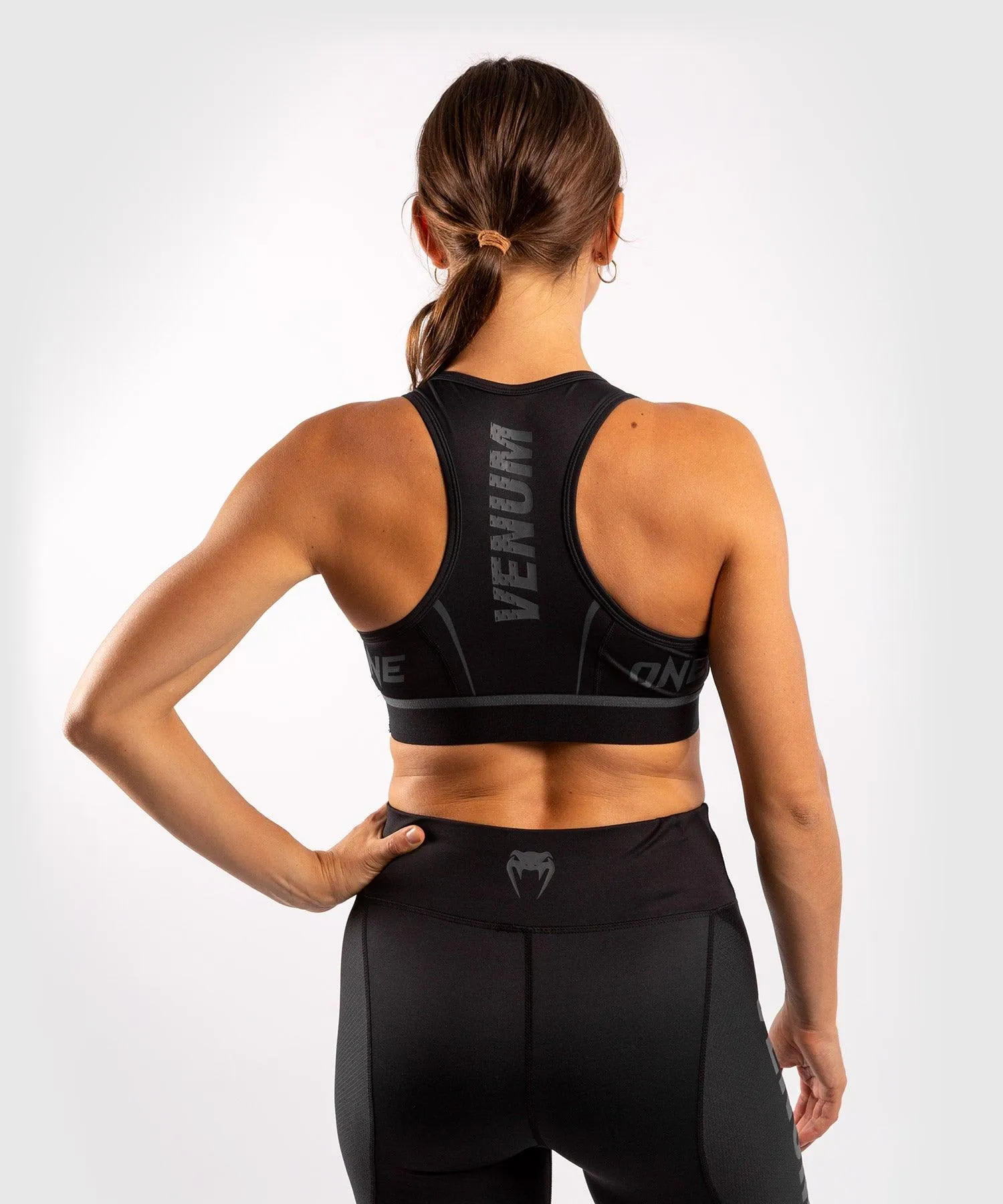 Venum ONE FC Impact Sport Bra - Black/Black