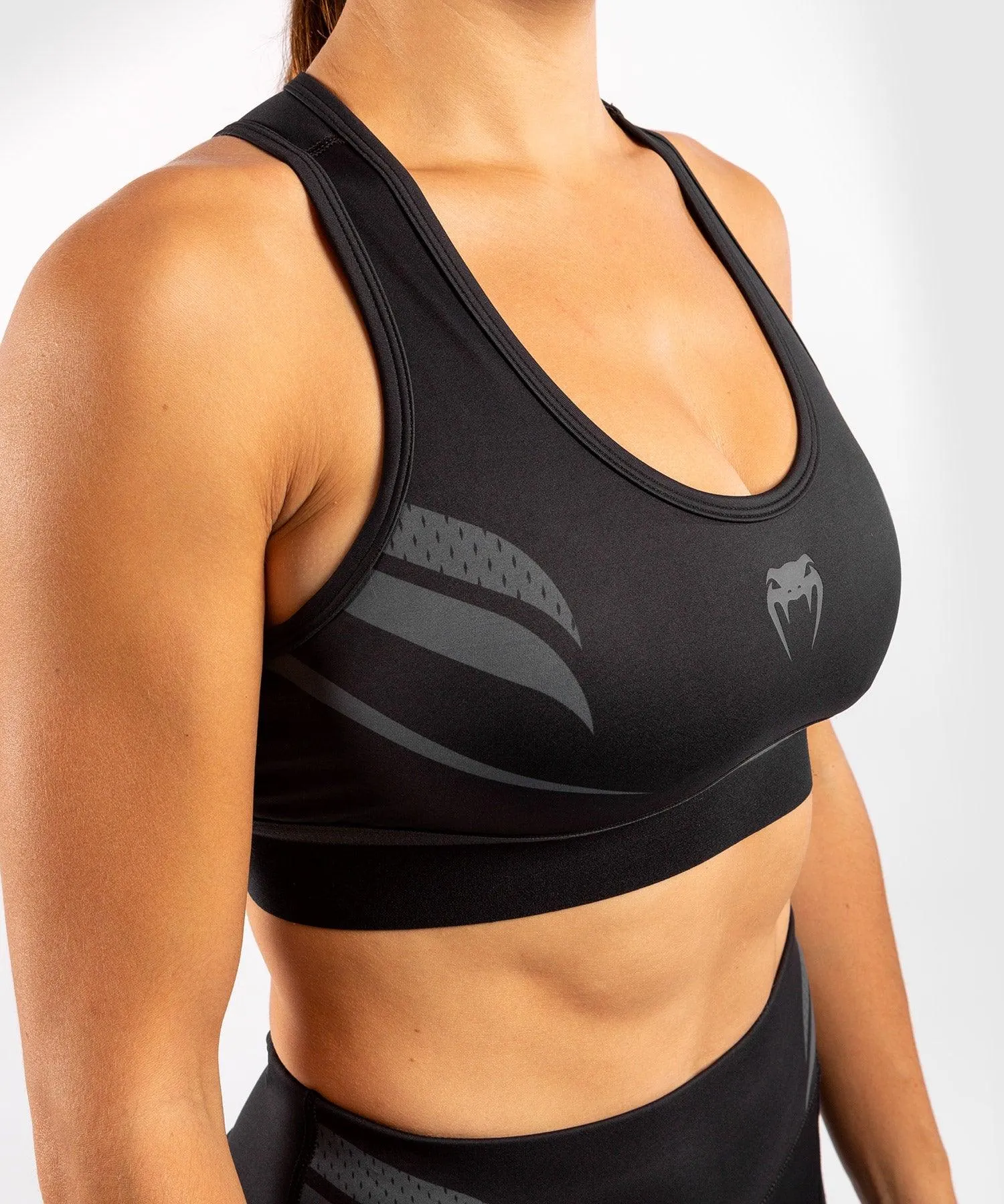 Venum ONE FC Impact Sport Bra - Black/Black