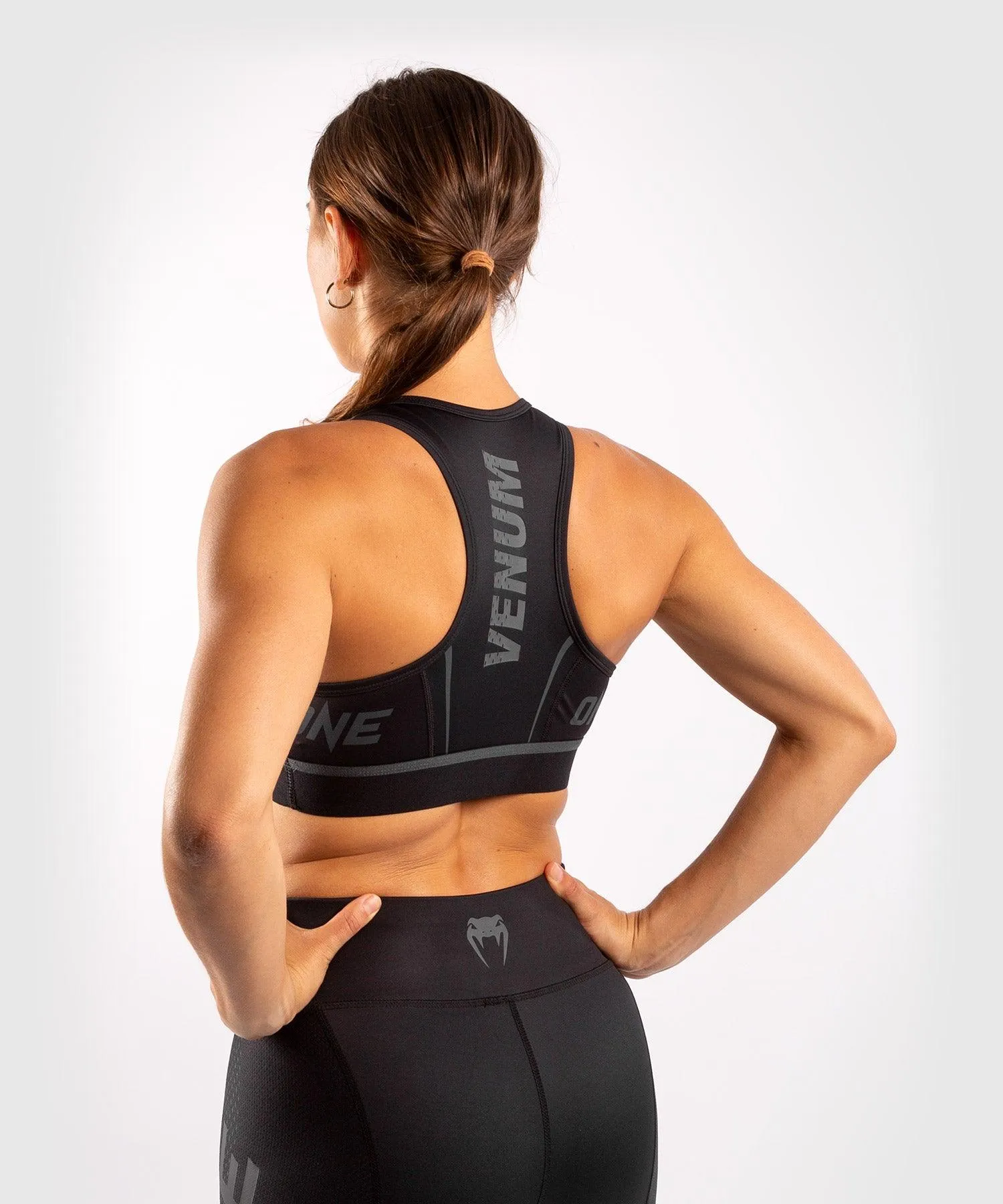 Venum ONE FC Impact Sport Bra - Black/Black
