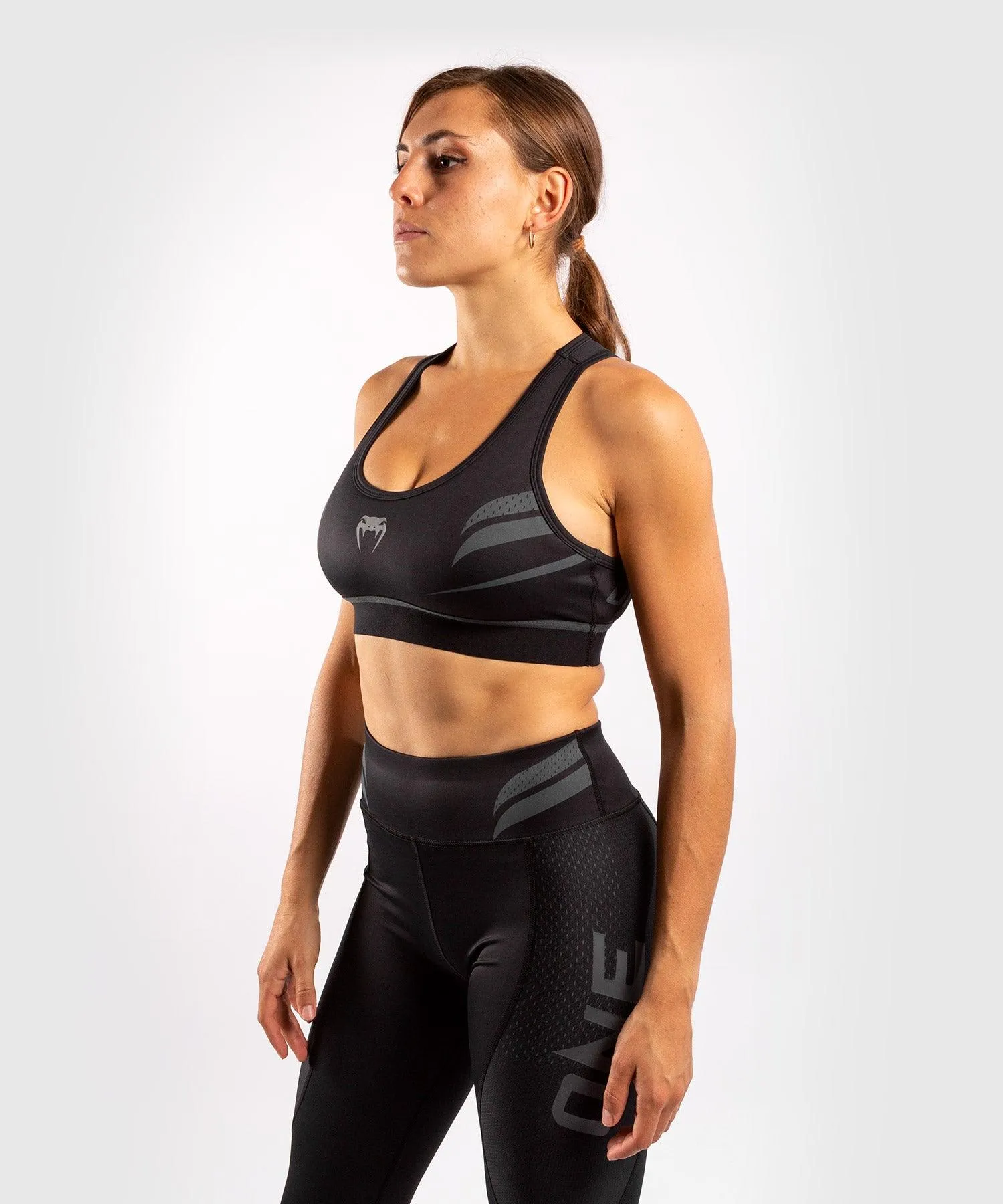 Venum ONE FC Impact Sport Bra - Black/Black