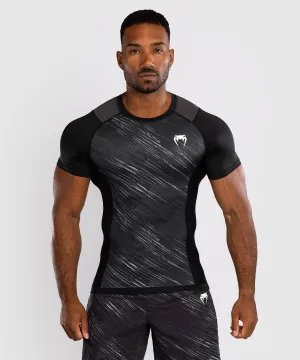 Venum Rapid Short Sleeve Rashguard - Black/Storm Grey