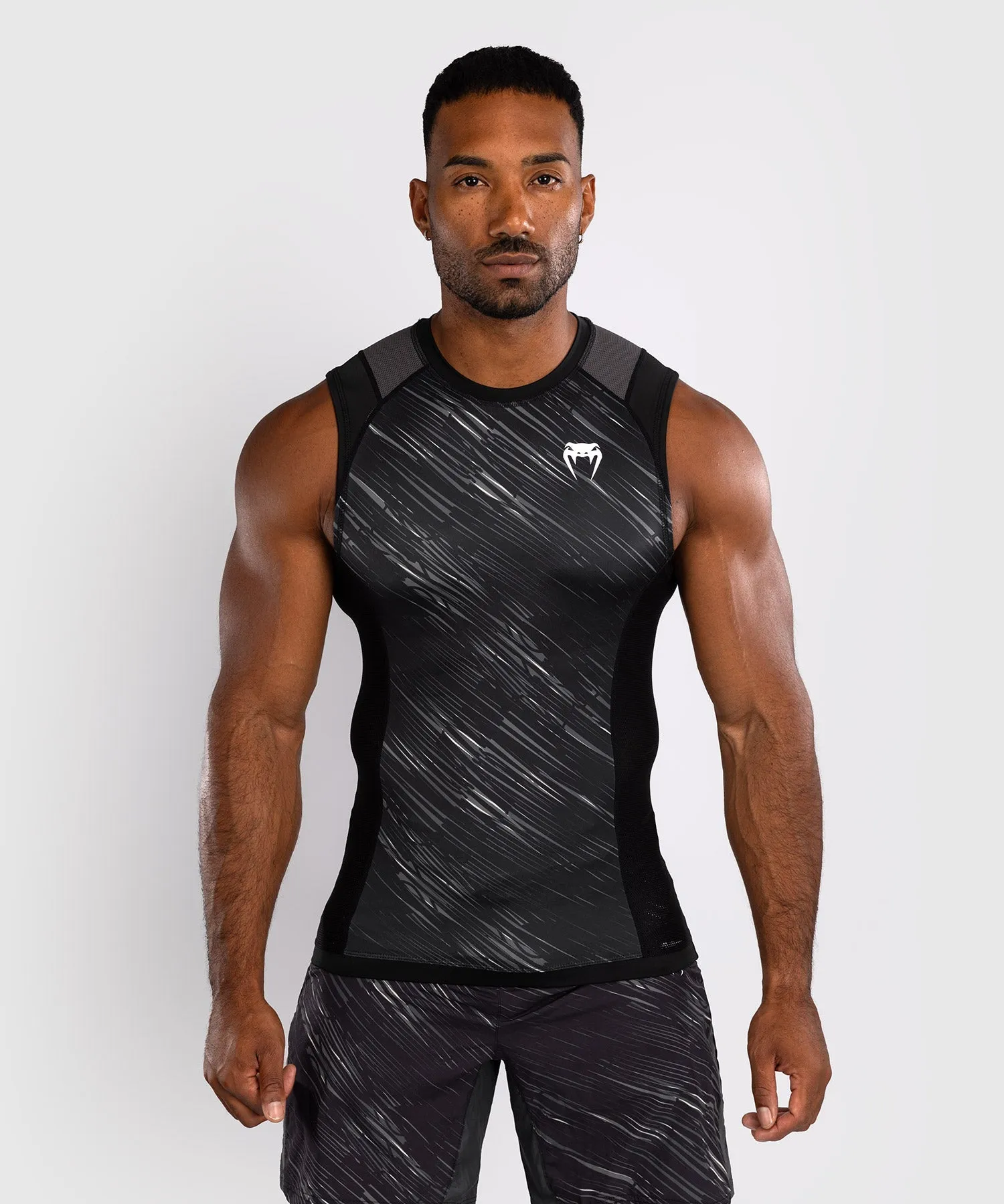Venum Rapid Sleeveless Rashguard - Black/Storm Grey