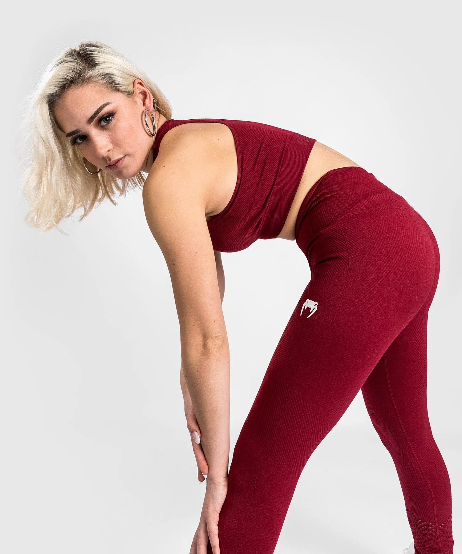 Venum Sparring Seamless 7/8 Leggings - For Women - Burgundy