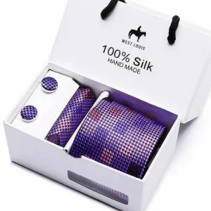 West Louis™ Branded Silk Hand Made Necktie