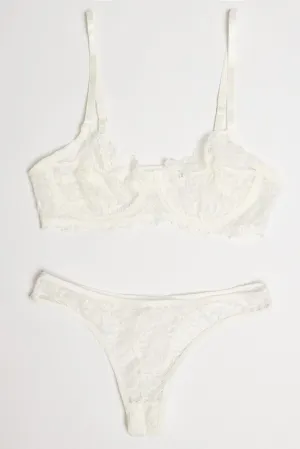 White Lace Lingerie Set