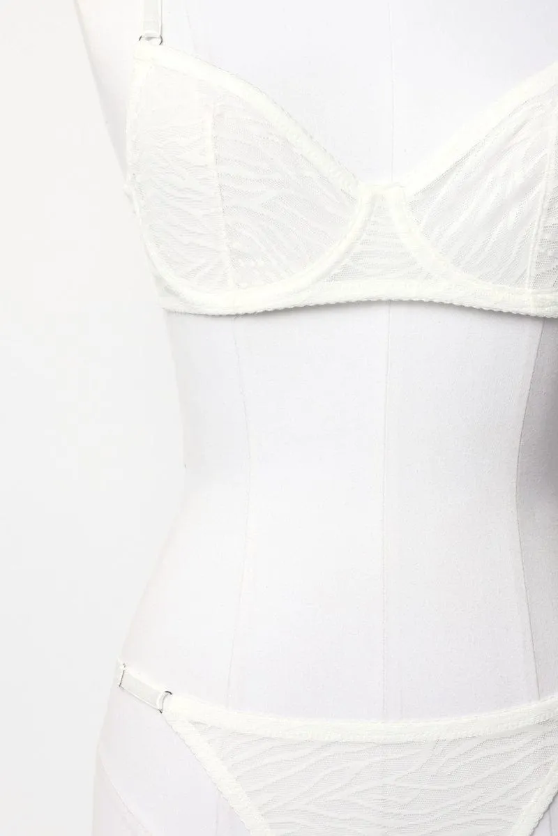 White Mesh Lingerie Set