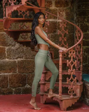 Wholesale - "NILAYA" Yoga Leggings For Women In Mint Green