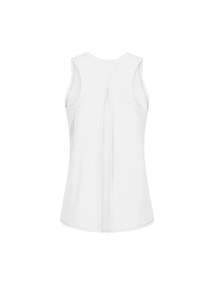 Women Open Back Workout Exercise Athletic Sleeveless Yoga Tank Top Shirts